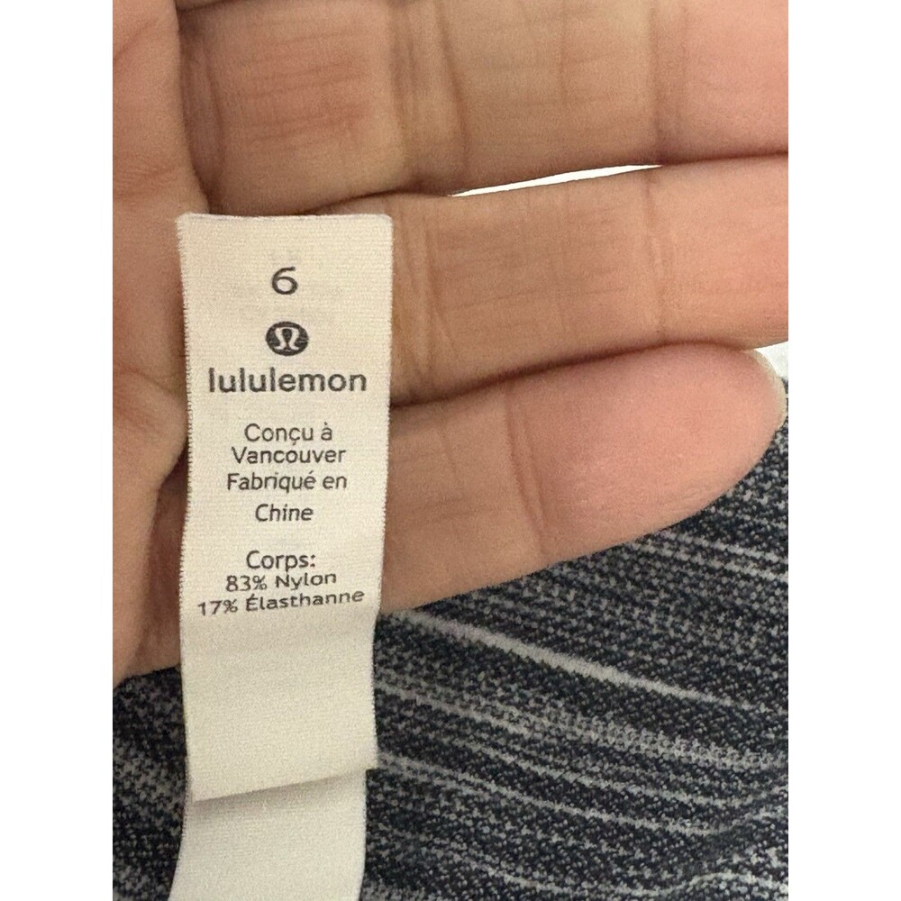 Lululemon Align Mini Space Dye Gray Size 6 Good Condition Sides Rouched - Picture 11 of 16